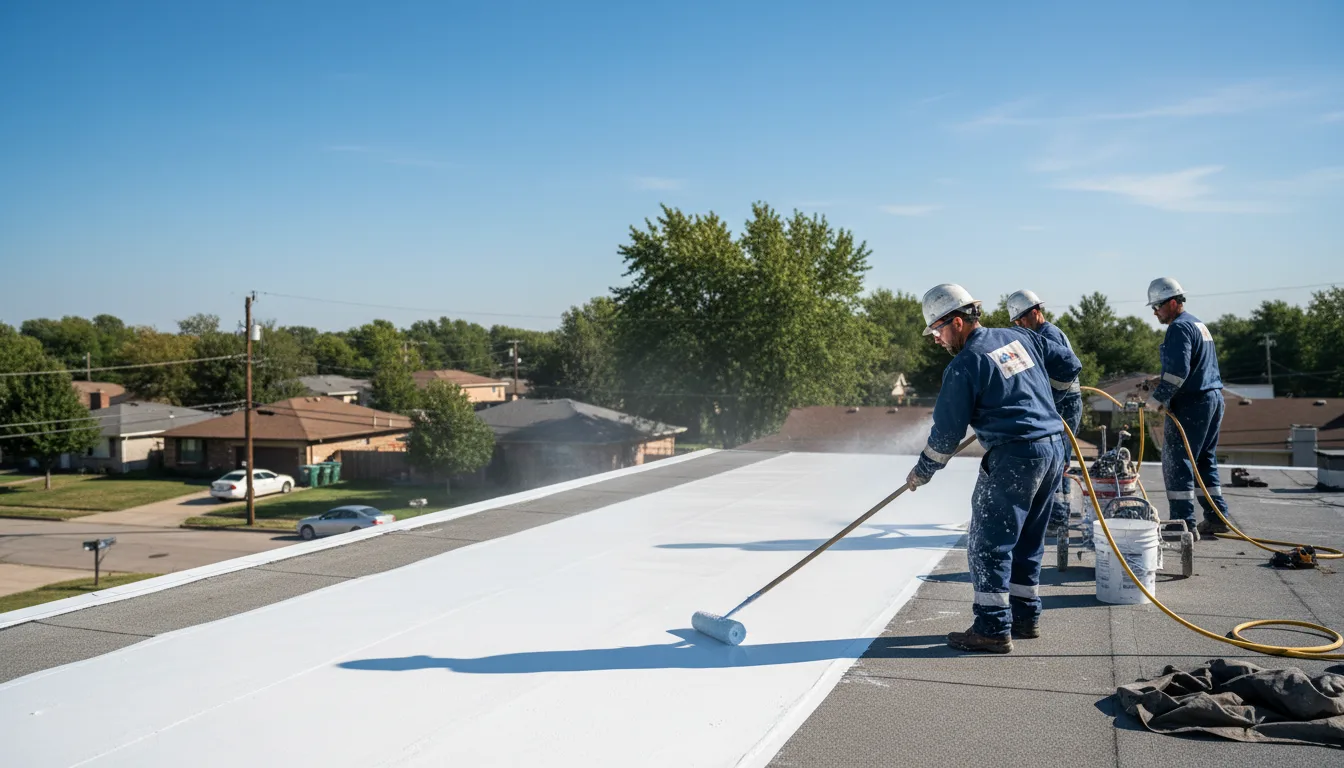 Commercial roof coating in La Blanca, TX near me